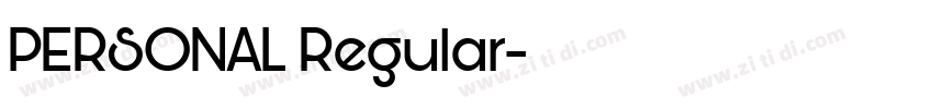 PERSONAL Regular字体转换